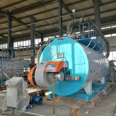 供暖生活熱水鍋爐發往山東1噸承壓熱水鍋爐-低碳節能環保蒸汽鍋爐